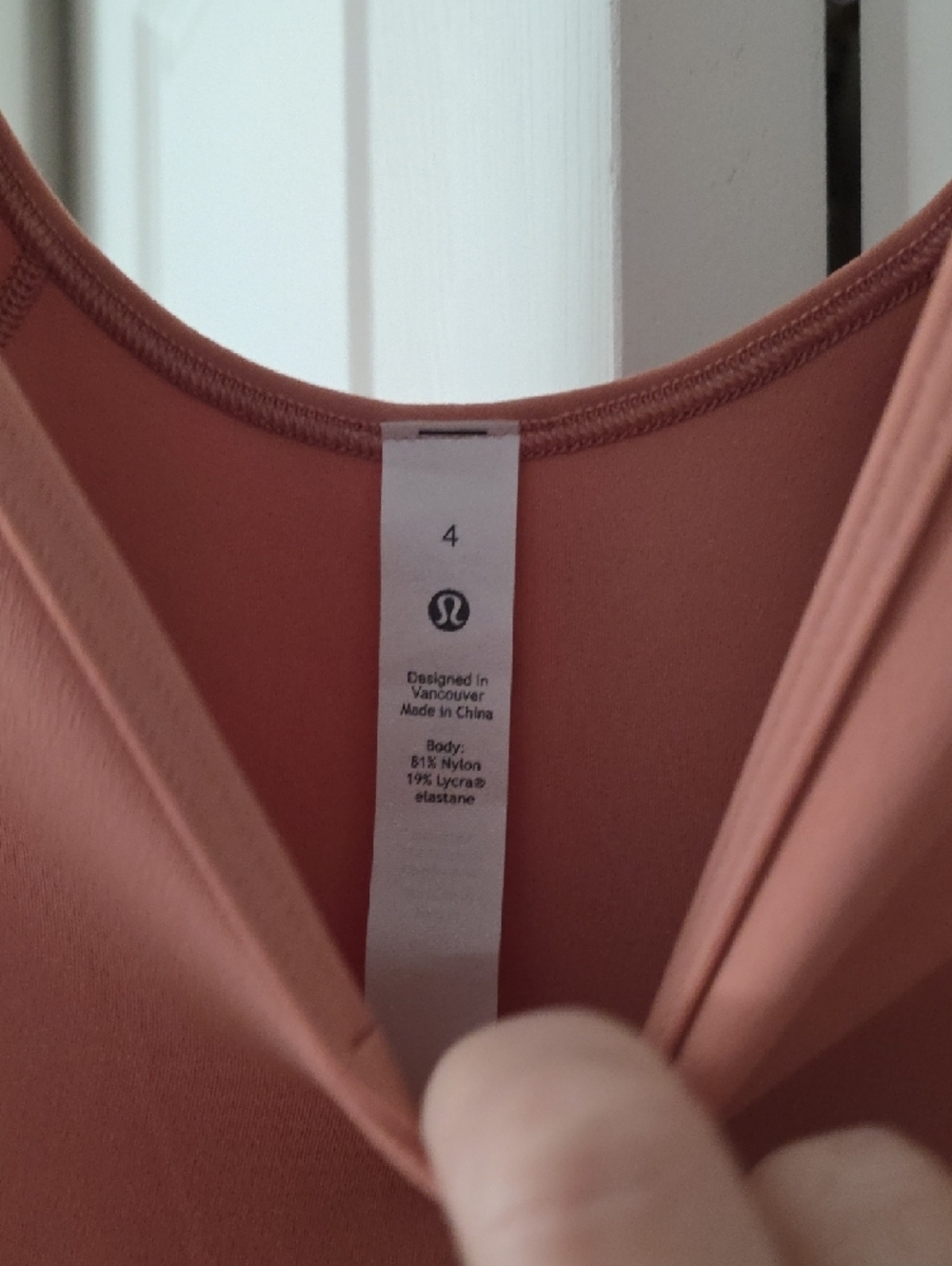 lululemon athletica V-Neck Long Sleeve Crop Top - Dusty Rose Blush - Picture 4 of 11